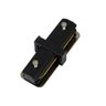 Conector Emenda Eletrificado Reta para Trilho Reforçado Preto - 5