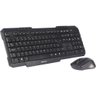 Kit Teclado e Mouse sem Fio K-w10 Preto C3tech - 1