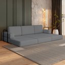 Ver imagem 3 de Sofá Cama À Vácuo 3 Lugares Linha Modular Flip Magic Yescasa