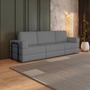 Ver imagem 1 de Sofá Cama À Vácuo 3 Lugares Linha Modular Flip Magic Yescasa