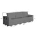 Ver imagem 5 de Sofá Cama À Vácuo 3 Lugares Linha Modular Flip Magic Yescasa