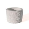 Vaso Decorativo Texturizado P Artesanal 9cm em Cimento Branco - 1