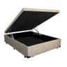Cama Box Bau Casal 1,38 X 1,88 X 0,40 Inteiriço Premium Sued Bege - 2
