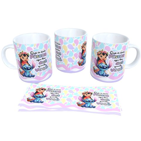 Canecas Personalizadas Pascoa Stitch