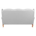 Ver imagem 4 de Sofá Chesterfield 3 Lugares Imperador Vintage Retrô Capitonê Couro Branco