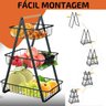 Fruteira Cesto Triplo Aramado Organizador Fruta Legumes Cozinha Mesa Bancada Armario Multiuso Escrit - 11