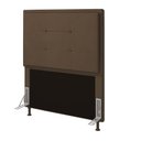 Ver imagem 1 de Cabeceira Onix Cama Box Solteiro 90cm Suede Marrom