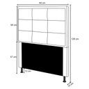 Ver imagem 2 de Cabeceira Onix Cama Box Solteiro 90cm Suede Marrom