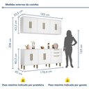 Ver imagem 3 de Cozinha Completa 4 Peças 11 Portas 2 Gavetas Lorena