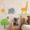 Ver imagem 2 de Adesivo Animais Safari Savana de Parede Decorativo Infantil