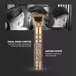 Cortador de Cabelo e Barba Titanium - Li-ion - 4 Pentes - Usb - 6
