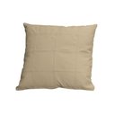 Ver imagem 1 de Almofada Decorativa de Couro Legítimo 50x50cm Bella Bege - Mozzelar