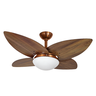 Ventilador de Teto Infinity Lótus Cobre 4 Pás Imbuia 220V+Controle 1025 Lótus 4P - 1