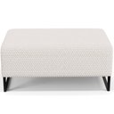 Ver imagem 6 de Kit 02 Puff Decorativo Para Sala de Estar Cléo Base de Ferro Preto 90 cm W01 Bouclê Cru - Lyam Decor