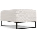 Ver mais imagens de Kit 02 Puff Decorativo Para Sala de Estar Cléo Base de Ferro Preto 90 cm W01 Bouclê Cru - Lyam Decor
