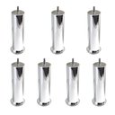 Ver imagem 2 de Pes para Cama Box Kit com 8 Pés Cromados 13cm Altura