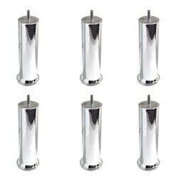 Pes para Cama Box Kit com 8 Pés Cromados 13cm Altura - 4