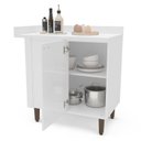 Ver imagem 5 de Balcão de Canto 90cm x 94cm Pérola Yescasa Branco