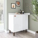 Ver imagem 1 de Balcão de Canto 90cm x 94cm Pérola Yescasa Branco