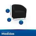 Ver imagem 6 de Poltrona Redonda Moderna e Confortavel Alicia Suede