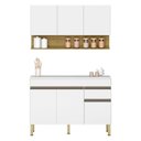 Ver imagem 2 de Cozinha Modulada Ambiente Line Composição 2 Supremo Freijó - Kits Paraná