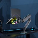 Ver mais imagens de Bandeja Apoio Notebook Cooler Rgb Fixo Acoplável 12 a 17 Suporte Pistão Nbh-8rgb com Cooler