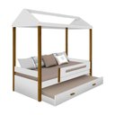 Ver imagem 1 de Cama Casa Sara Branca com Auxiliar