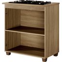 Ver imagem 3 de Balcão para Cooktop 4 Bocas Fox Arte Móveis:cinamomo/off