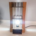 Ver imagem 4 de Abajur COLIBRI de Mesa -:MDF CRU/40x20cm