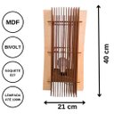 Ver imagem 5 de Abajur COLIBRI de Mesa -:MDF CRU/40x20cm