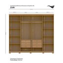 Ver imagem 3 de Guarda-Roupa 8 Portas Zuri Ele e Ela c/Pés Cinamomo