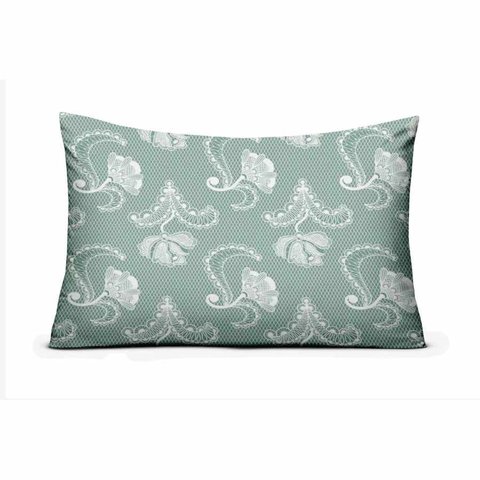 Fronha de Malha Avulsa Estampada 100% Algodão Renda Francesa Cama Soft