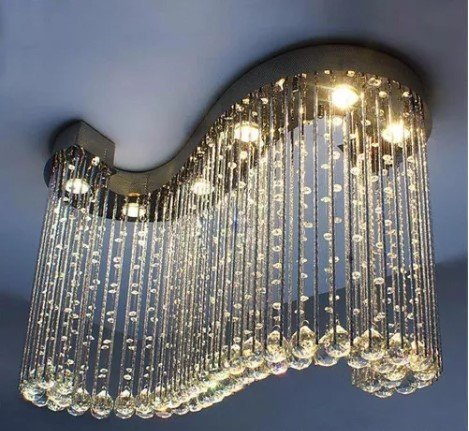 Lustre Pendente Cristal Legítimo +Lâmpadas LEDs Bivolt