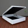 Cama Box Baú Viúva 128x188x42cm Courino Linho com Pistão a Gás - 1