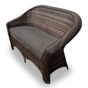 Ver imagem 2 de Conjunto de Sofá Fibra Sintética Bali - 1 Sofá 2L + 2 Poltronas + 1 Mesa Centro - Tecido Duna Fendi