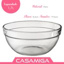 Ver imagem 4 de Bowl Saladeira Fruteira Tigela Vidro Transparente 1700ml