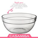 Ver imagem 3 de Bowl Saladeira Fruteira Tigela Vidro Transparente 1700ml