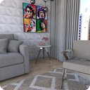 Ver imagem 2 de Mesinha Lateral De Canto Para Sala e Quarto Redonda C.B