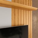 Ver imagem 4 de Painel para TV até 65 Polegadas Ripado com Porta DJ Móveis Cosmo 150 Bali Cedro