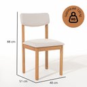 Ver imagem 4 de Conjunto Sala de Jantar com 1 Mesa Tampo Laminado 160cm e 6 Cadeiras Estofadas Florença