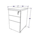 Ver imagem 6 de Plataforma 2,70m C/ Divisória 4 Pessoas e 2 Gav. Mac Br F5 Cor:macadâmia com Branco