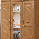 Ver imagem 3 de Guarda-roupa 6 Portas 3 Gavetas Grécia Freijó Madeira Pinus - Cavazotto