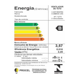 Ventilador Teto Ventax Uno Fly Luxuoso 4 Pás Branco 110v - 4