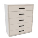Ver imagem 4 de Cômoda Organizadora 90cm com 5 Gavetas 240831 Linha Valência Politorno