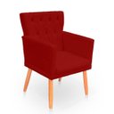 Ver imagem 4 de Kit Poltrona Capitonê Clássica Confortável para Sala e Quarto Ana Suede