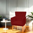 Ver imagem 2 de Kit Poltrona Capitonê Clássica Confortável para Sala e Quarto Ana Suede