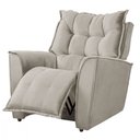 Ver imagem 3 de Poltrona Reclinavel da Mamãe Carinho Tecido Veludo Marfim