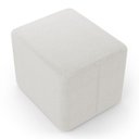 Ver imagem 6 de Puff Decorativo Living Yumi Retangular 60cm Bouclê Off White - Abmaza