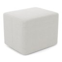 Ver imagem 1 de Puff Decorativo Living Yumi Retangular 60cm Bouclê Off White - Abmaza