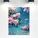 Ver imagem 1 de Quadro Decorativo Tela Canvas Floral Ref:qbfl5 Lojall 150 X 100 Cm Borda Infinita